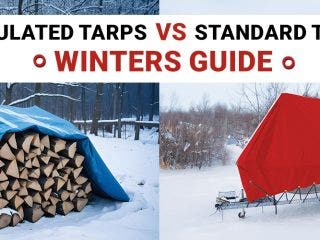 When winter hits hard, the need for protection from the elements becomes critical, especially for construction, outdoor storage, or agriculture. You are looking to keep your concrete from freezing, cover some greenhouse, store firewood, or something that needs a shield, right? Choosing that right shield (a custom tarp) could be the difference between a job well done and a frost disaster. In this winter tarps comparison guide, we’ll have an insightful battle; insulated tarps versus standard tarps so you can easily decide which one best suits your needs in extreme winter conditions. The Case for Insulated Tarps What Are Insulated Tarps? Insulated tarps are crafted specifically for cold-weather protection. They offer a thermal barrier that keeps objects underneath warmer than the frigid air outside. Their insulation layers—usually made from materials like foam or polyester are sandwiched between outer layers of these heavy-duty tarps’ fabric. They excel in holding heat and preventing frost damage. Imagine your heavy duty insulated tarps as the winter parka of the tarp world, while your standard tarp is more of a windbreaker. Sure, both can protect you from the wind, but only one will keep you cozy when the temperature plummets! Image 2 Where Do Insulated Tarps Shine? Concrete Work: Pouring concrete in winter can be tricky. As temperatures drop below freezing, concrete’s hydration process can slow or stop altogether, potentially causing cracks. Insulated tarps for concrete work by trapping heat, ensuring that the concrete cures properly without frost setting in. Greenhouses: If you have a small-scale farming operation or a backyard greenhouse, keeping your plants warm is crucial. An insulated tarp for greenhouses can make the difference between a healthy crop and frostbitten leaves. These farm tarps keep warmth inside, acting like a heated blanket for your plants. Construction: Winter construction doesn't stop, but you do need to prevent equipment, machinery, and work materials from freezing. Insulated construction tarps are a favorite among builders to protect projects, tools, and structures in harsh climates. The Benefits of Insulated Tarps Superior Thermal Protection: Insulated tarps are designed to retain heat. For instance, when using heavy-duty insulated tarps on construction sites or greenhouses, you create a warmer microenvironment that can stave off frost damage and maintain operational efficiency. Multi-layered Protection: These tarps are not only thermally insulating but also resistant to moisture and wind. The best thermal reflective tarps often have additional layers that repel snow, ice, and water, adding more durability during winter storms. Insulated tarps are best tarps for extreme cold, especially when you need warmth or protection for heat-sensitive materials and plants. But what about those days when all you need is to keep things dry or block a bit of wind? The Case for Standard Tarps What Are Standard Tarps? Standard tarps are your go-to option for basic protection from the elements. These heavy-duty covers, often made from polyethylene or vinyl, are typically waterproof and UV-resistant. These waterproof tarps don’t offer thermal insulation but are great at shielding objects from rain, snow, and wind. Image 3 Where Do Standard Tarps Shine? Firewood Storage: If you’re keeping your firewood dry through the winter, a best tarp for firewood is all you need. Firewood tarps don't have to be insulated because the goal is to keep moisture out, not heat in. Outdoor Furniture: Standard vinyl tarps are great for covering outdoor furniture, machinery, or even cars. They provide protection from snow and ice but don’t trap heat. For many outdoor storage needs, winter tarps for comparison show that standard tarps are often the more economical choice. Temporary Cover: Standard poly tarps are handy for quick fixes. Need to cover an exposed roof or outdoor equipment in a snowstorm? Standard tarps for winter are versatile, easy to use, and can get the job done without the extra cost associated with insulated models. The Benefits of Standard Tarps Cost-effective: If you're not dealing with temperature-sensitive materials, a standard tarp is much easier on the wallet. You don’t need a thermal blanket to keep the lawnmower covered, after all. Versatility: These tarps can be used for all sorts of tasks, from protecting machinery to creating temporary shelters during winter camping trips. Cold weather tarps that aren’t insulated still offer excellent protection from snow and wind. Standard tarps are a no-fuss solution for basic winter protection, but when the mercury drops dangerously low, insulated tarps often take the lead in terms of practicality. Insulated Tarps vs. Standard Tarps: Which Should You Choose? It all boils down to one question: What are you protecting from the cold? Go for Insulated Tarps If: You need extreme weather tarps to keep concrete curing, crops growing, or work materials safe. Heat retention is crucial to prevent frost damage. You're working in an industry like construction where freezing could compromise the safety and success of a project. You want winter-proof tarps that can withstand sub-zero conditions while keeping things warmer underneath. Go for Standard Tarps If: You’re simply looking for heavy-duty tarps for winter that can block snow and rain. You're protecting materials that aren't sensitive to freezing, like firewood or outdoor equipment. You need a quick, versatile, and affordable solution for covering large areas. Best Practices for Winter Tarp Use Secure the Edges: Whether you're using insulated vs. standard tarps, securing the edges with weights or straps can help prevent the tarp from flapping in the wind or blowing away. Layering for Extra Protection: In extreme conditions, consider doubling up. Use a standard tarp for moisture resistance, topped with an insulated tarp for thermal protection. It’s the “layer up” approach, much like wearing a thermal shirt under your jumper! Check Regularly: Especially when using heavy-duty insulated tarps on a construction site or greenhouse, make sure to check for any wear and tear. Replacing damaged tarps promptly will ensure your materials remain protected. As Explained, Know Your Need First In the great battle between insulated tarps and standard tarps, there’s no clear winner—it all depends on your needs. For firewood, quick cover jobs, or simply blocking the wind, standard tarps will do the trick. But if you need to trap heat, prevent frost, or keep your concrete from cracking in the cold, insulated tarps are your new best mate for winter protection. So next time winter rolls in, don’t just throw on any old tarp. Whether it’s covering your tools or keeping your concrete warm, make sure you’ve got the right gear to tackle those country-freezing winter conditions head-on!