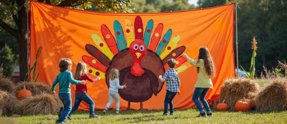 Thanksgiving Tarp Art: Fun & Easy Crafts for Kids